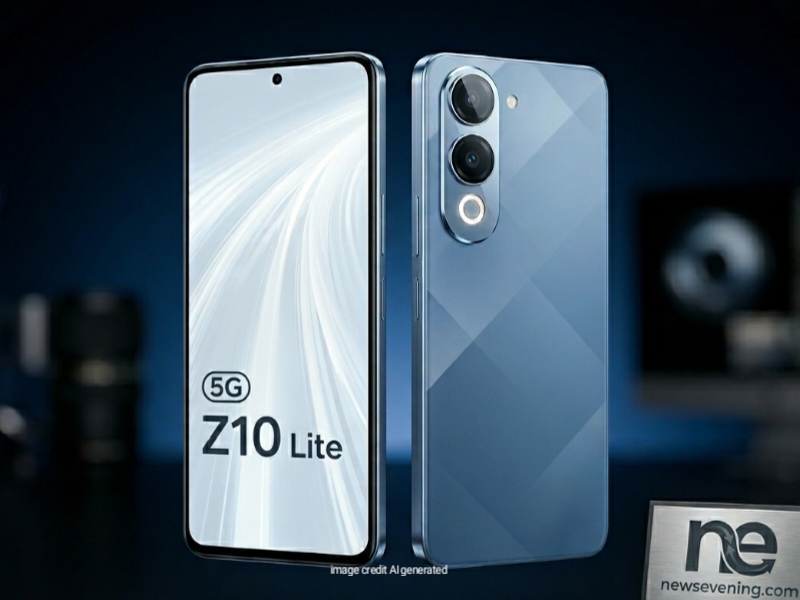 iQOO Z10 Lite 5G smartphone premium design with slim body and stylish back finish