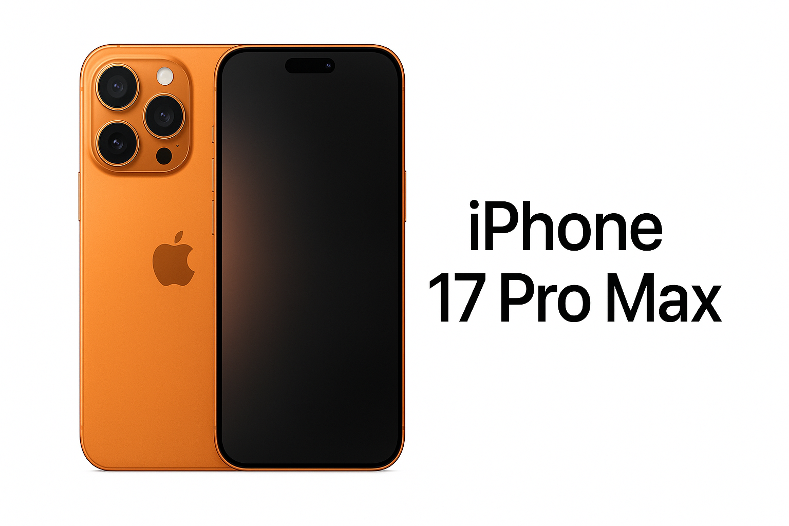 "i Phone 70 Pro Max 2025 Orange Color Smartphone with Premium Design and Triple Camera"