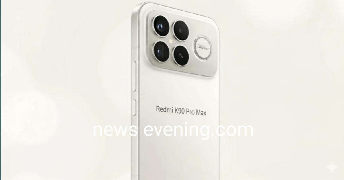 Redmi K90 Pro Max 2025 smartphone with quad rear camera and sleek black design